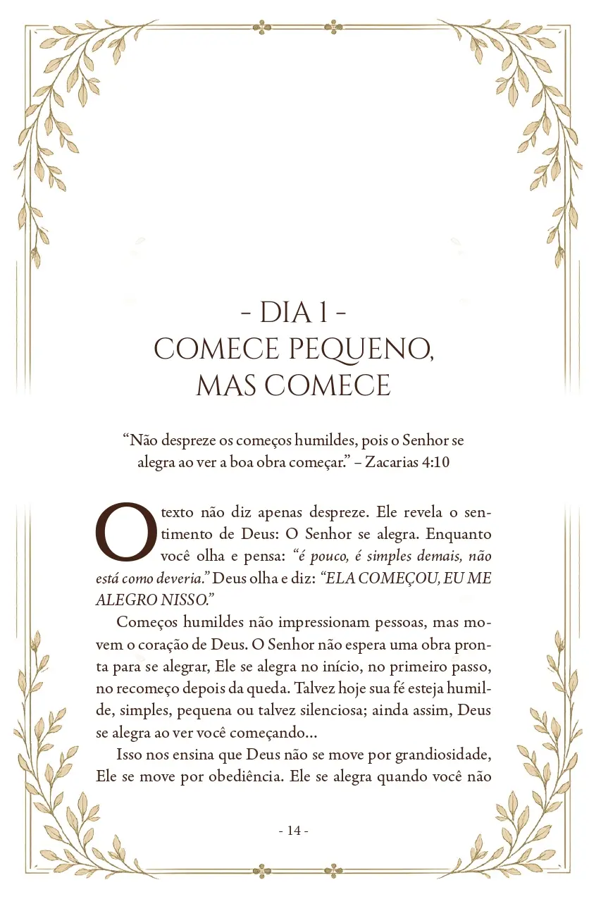 Página interna do livro