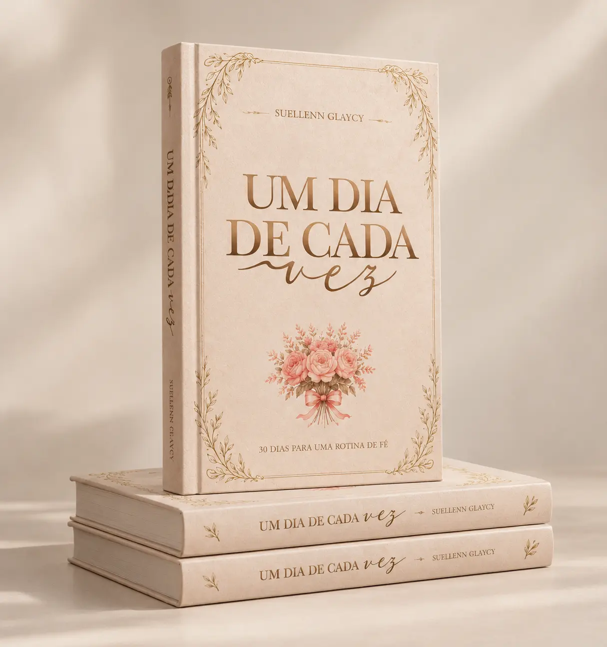 Livro Um Dia de Cada Vez, de Suellenn Glaycy, sobre outros dois exemplares